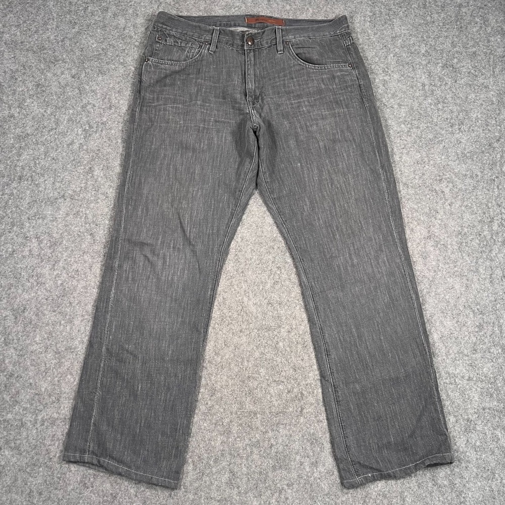 Agave Gray Wash Denim Gringo Rock n Sea Classic Fit Straight Leg Jeans‎ 36x29"